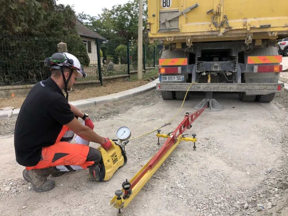 Prélèvement de sol à Evergnicourt